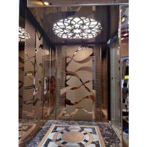Rose Gold Cabin Passenger Elevator